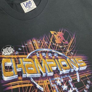 VTG‎ Lee Sport Shirt Men's XL Black 1999 St Louis Rams Western Division Champs